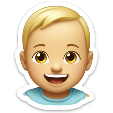 Baby laughing  sticker