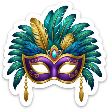 Festival Mask sticker