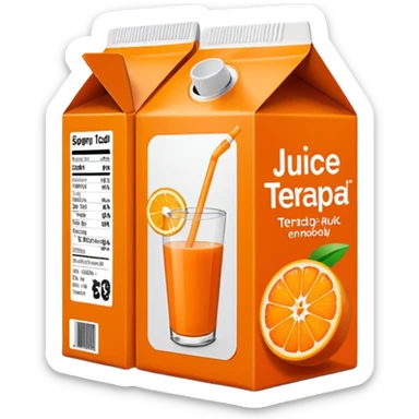 juice tetrapack sticker
