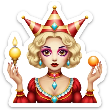 Vintage circus psychic sticker
