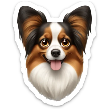 Papillon the dog sticker