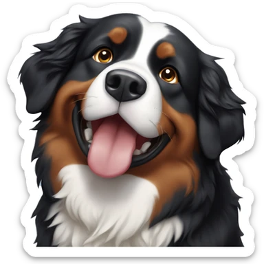 Happy Bernese Mountain Dog sticker