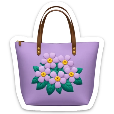 light purple tote bag sticker