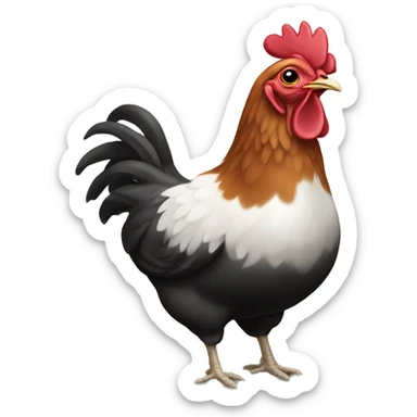 elegant hens sticker