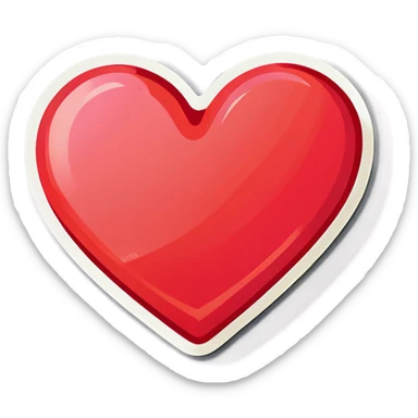 Valentines heart sticker