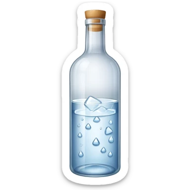 Vodka bottle sticker