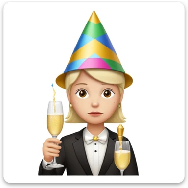 Party pooper sticker