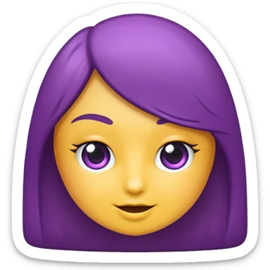 bala doce branco e roxo sticker