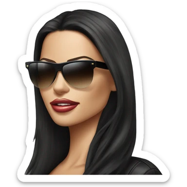 Adriana lima with sunglasses sticker