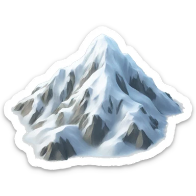 Snow mountain sticker