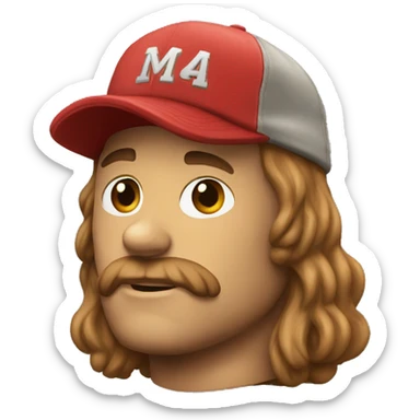 Brusete-canal-redneck-red-cap sticker