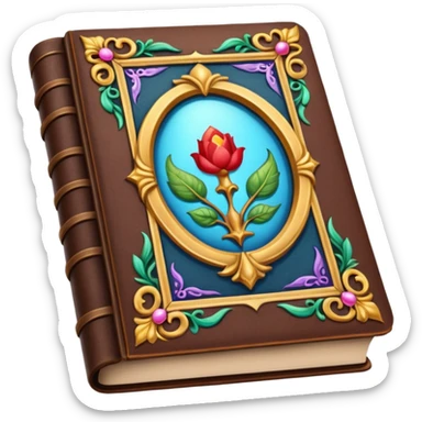 Fairytale book open sticker