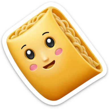 one piece of elbow macaroni sticker