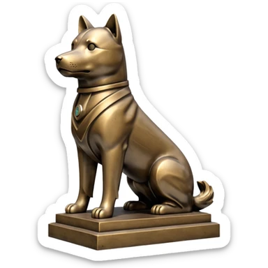 Shibuya Hachiko statue sticker