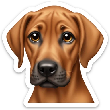 Please create a female Rhodesian Ridgeback puppy sticker