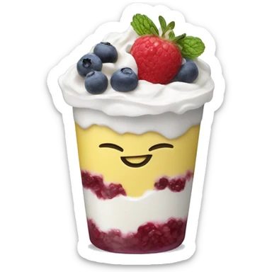 Yogurt parfait sticker