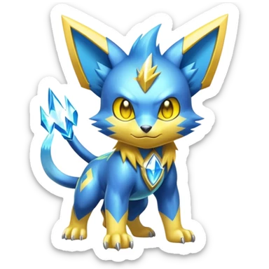  Shiny Sparkly Electric Cool Epic Shinx-Manectric-Fakémon-creature sticker