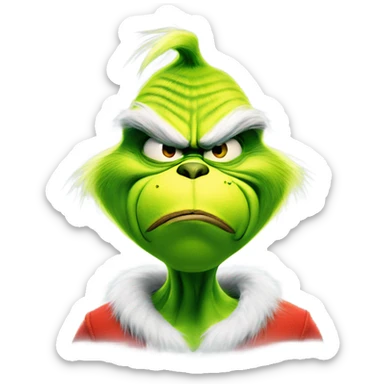 the grinch angry sticker
