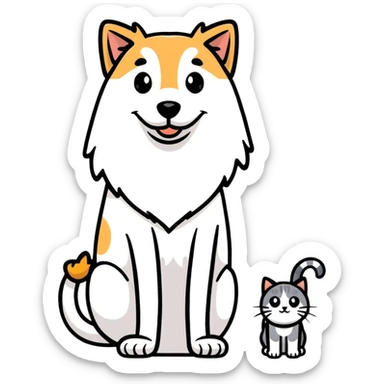  Hund und Katze ￼ sticker