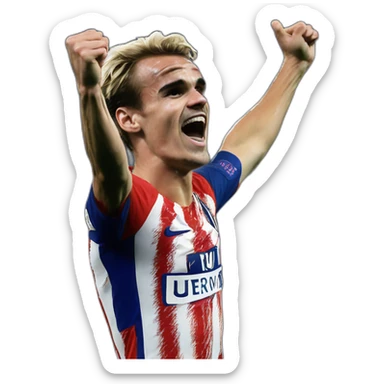 Griezmann qui fait une célébration de buts sticker