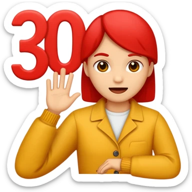 i want an emoji of the characters "13%" with a red hue sticker