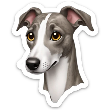 whippet brindle sticker