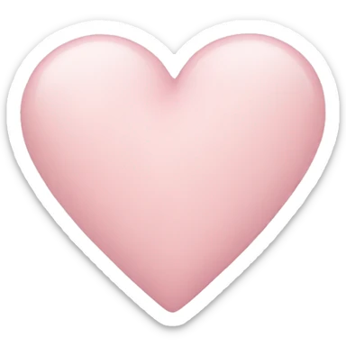 pale pink heart sticker