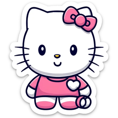 hello kitty character sticker