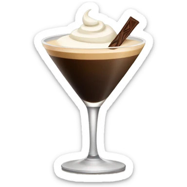 Espresso martini with no face sticker