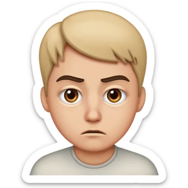 disgusted side eye sticker