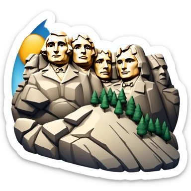 Mount Rushmore sticker