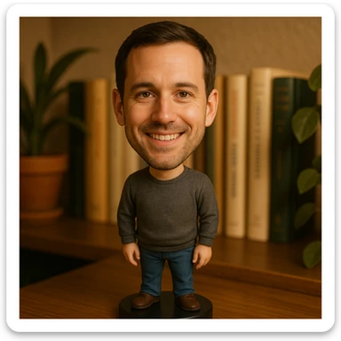 A Bobble head based on this image sticker