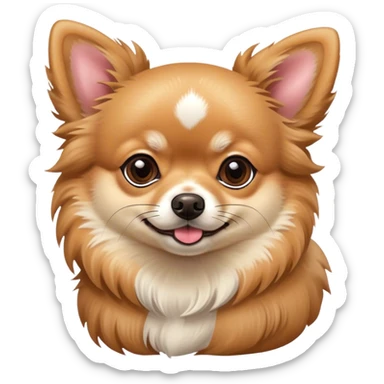 fawn pomeranian mix chihuahua sticker