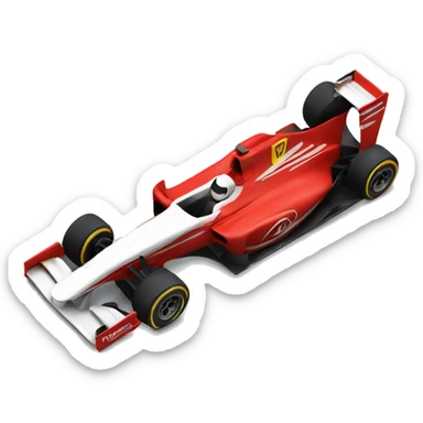 formula 1 car on a jet sticker