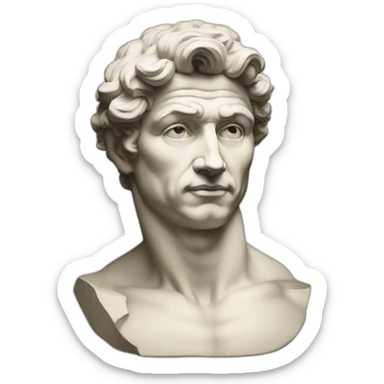 Michelangelo david sticker