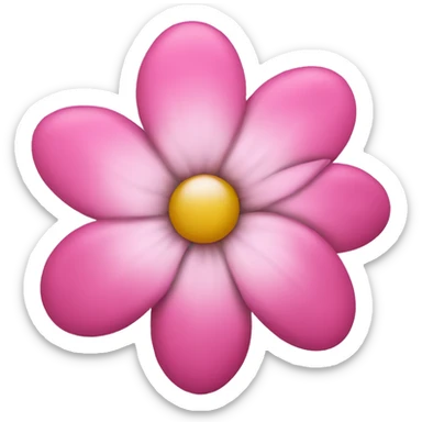 pink flower sticker