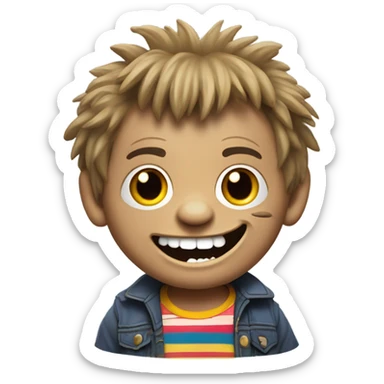 the character of sloth in the goonies sticker