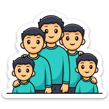 3 brothers  sticker