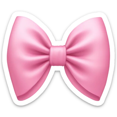 light pink bow on light pink bow sticker