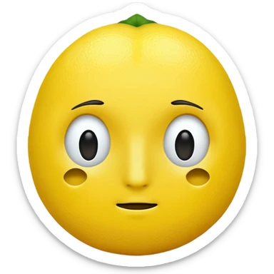 lemon with no face sticker