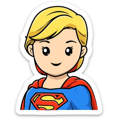 Supergirl from DC comics sticker