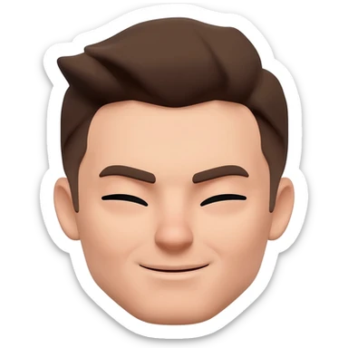 Face with squinting eyes emoji sticker