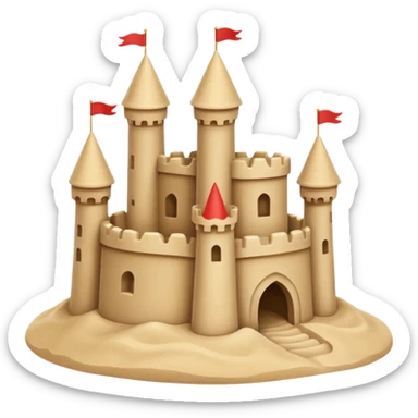 little sand castle sticker