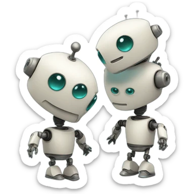 a Naughty robots sticker