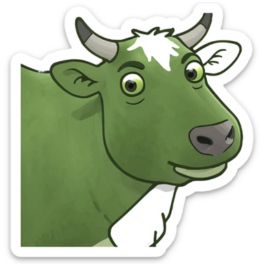 Cow sticker