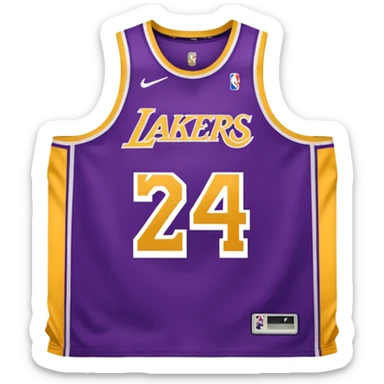 los angeles lakers jersey sticker