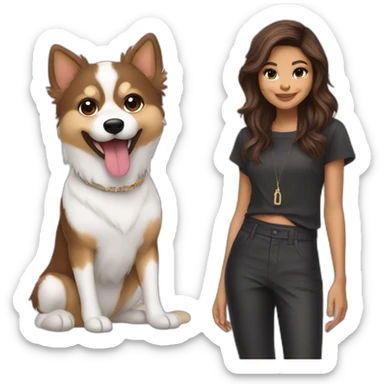 ZENDAYA WITH POMCHI sticker