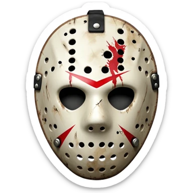 jason voorhees só o rosto sticker