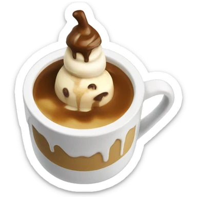 un affogato sticker