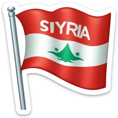 Syria green flag  sticker